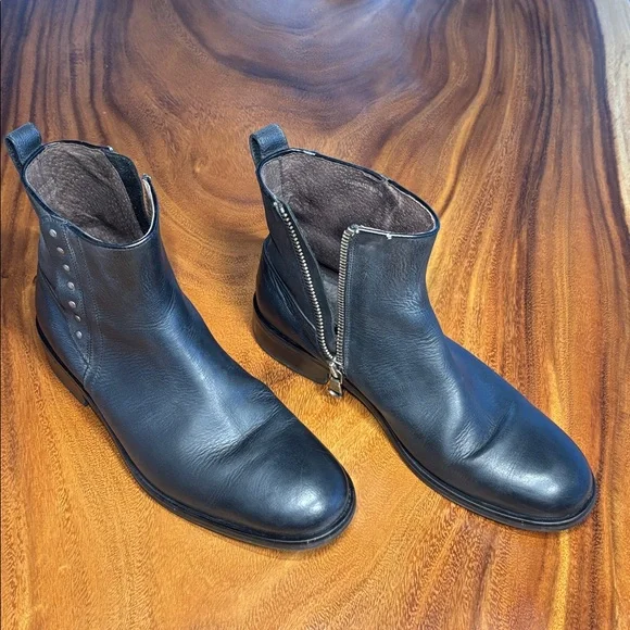 John Varvatos Ludlow Zip Men's Boots - Picture 2 of 8